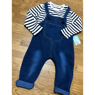 ベビーギャップ(babyGAP)のデニムサロペット 80(カバーオール)