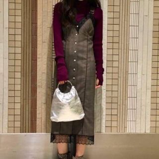 美品☆NINEグレンチェックワンピース - greatriverarts.com