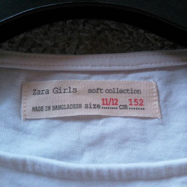 ZARA(ザラ)のZARA　ガールズ Tシャツ 150 キッズ/ベビー/マタニティのキッズ服女の子用(90cm~)(その他)の商品写真