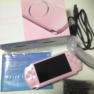 ソニー(SONY)のSONY PSP 3000 (ソニー) ブロッサムピンク PSP本体 モンハン3(携帯用ゲーム機本体)