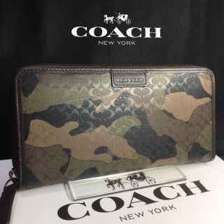 コーチ(COACH)の限定セール❣️新品コーチ長財布F74546ミニシグ カモフラ迷彩柄(長財布)