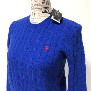 ポロラルフローレン(POLO RALPH LAUREN)の定価13,608円♡新品✨ケーブル ニット S(ニット/セーター)