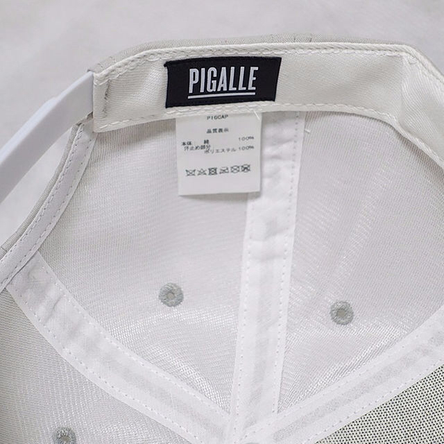 PIGALLE BOX LOGO キャップ グレー