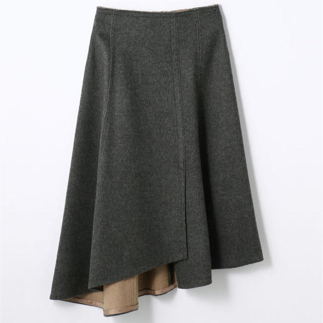 DES PRES(デプレ)のDES PRES ウールナイロンアシンメトリースカート ♡ レディースのスカート(ひざ丈スカート)の商品写真