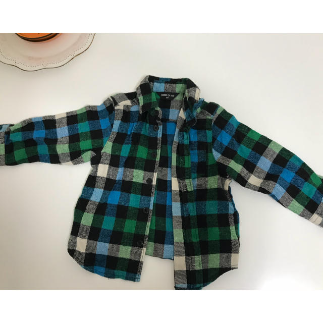 COMME CA ISM(コムサイズム)のコムサ チェックシャツ 90 キッズ/ベビー/マタニティのキッズ服男の子用(90cm~)(その他)の商品写真