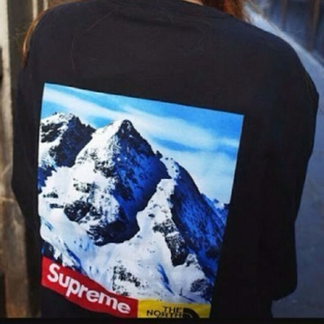 送込 M Supreme TNF Mountain Crewneck-