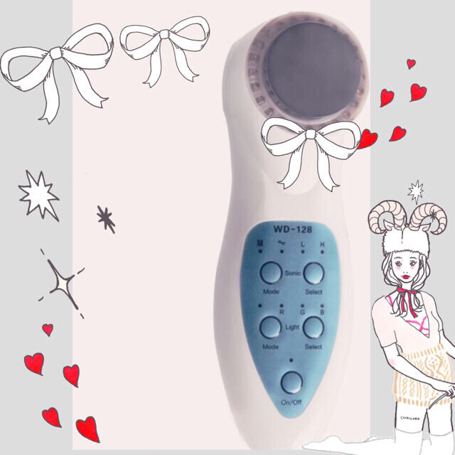 LEDライト&ウルトラ超音波付き小顔美顔器^ ^ フェイスケア/美顔器 LEDライト&ウルトラ超音波付き小顔美顔器^ ^ フェイスケア/美顔器
