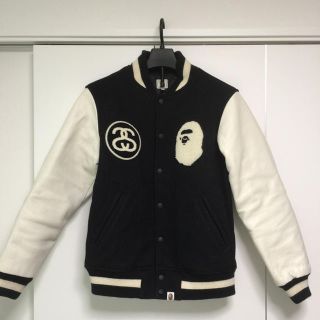 アベイシングエイプ(A BATHING APE)のA・BATHING APE＆STUSSYコラボスタジャン(スタジャン)