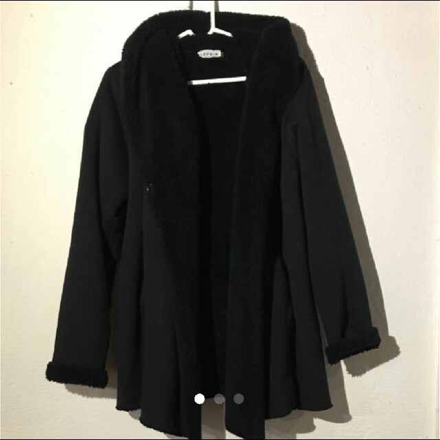 LEPSIM(レプシィム)のLEPSIMローリーズファーム☆裏ボアコートもこもこフリーサイズ美品 レディースのジャケット/アウター(毛皮/ファーコート)の商品写真