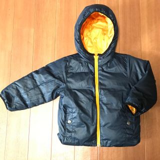 ギャップキッズ(GAP Kids)のGAPダウンジャケット  リバーシブル ネイビー オレンジ 100(ジャケット/上着)