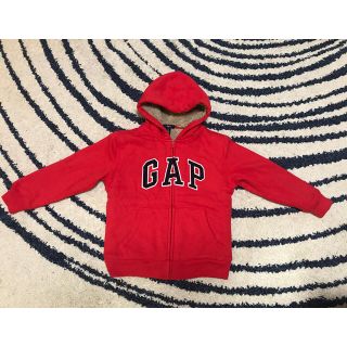 ギャップキッズ(GAP Kids)のお値引き☺︎ギャップ☺︎ボアパーカー☺︎レッド 美品☺︎120センチ(ジャケット/上着)