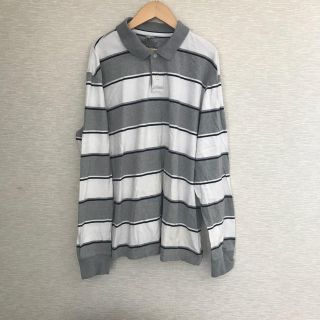 オールドネイビー(Old Navy)のUSA古着 オールドネイビー ポロシャツ L ボーダー(ポロシャツ)