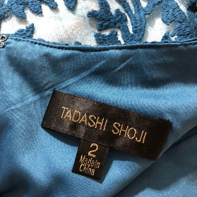 TADASHI SHOJI(タダシショウジ)の超稀少 未使用 サイズ2 木佐彩子さん着　タダシショージ 刺繍 ドレス レディースのワンピース(ひざ丈ワンピース)の商品写真