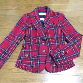 バーバリーブルーレーベル(BURBERRY BLUE LABEL)のセール！ 新品 BURBERRY BLUE LABEL チェック ジャケット(テーラードジャケット)