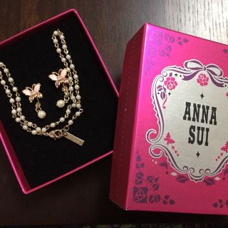 アナスイ(ANNA SUI)のANNA SUI 🦋 ネックレス イヤリング セット アクセサリー(その他)