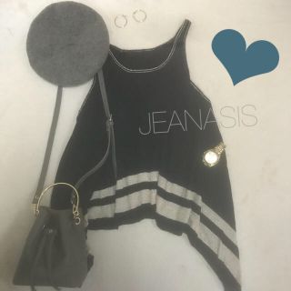 ジーナシス(JEANASIS)の💗ジーナシス💗ネイビー💗ゴールドライン💗ワンピ💗(ミニワンピース)