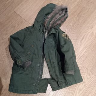 ザラキッズ(ZARA KIDS)の★美品★Zara★98cm★ボアライナー付きモッズコート(ジャケット/上着)