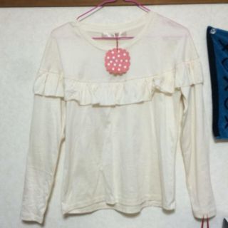 ドットアンドストライプスチャイルドウーマン(Dot&Stripes CHILDWOMAN)の新品＊フリル＊Dotandstripes(カットソー(長袖/七分))