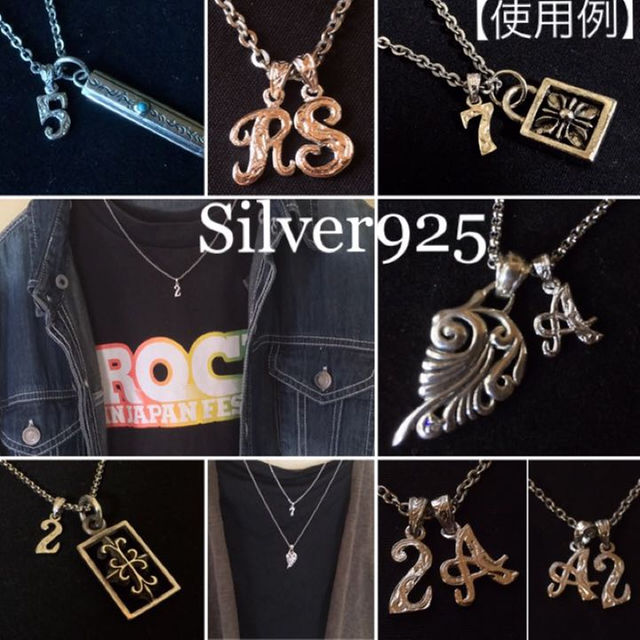 ⭐イニシャル【S】 アルファベット シルバー925ネックレスハワイアンジュエリー メンズのアクセサリー(その他)の商品写真