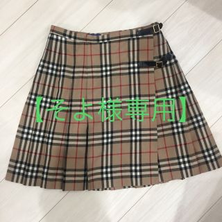 バーバリーブルーレーベル(BURBERRY BLUE LABEL)の【そよ様専用】バーバリーブルーレーベル プリーツスカート(ミニスカート)