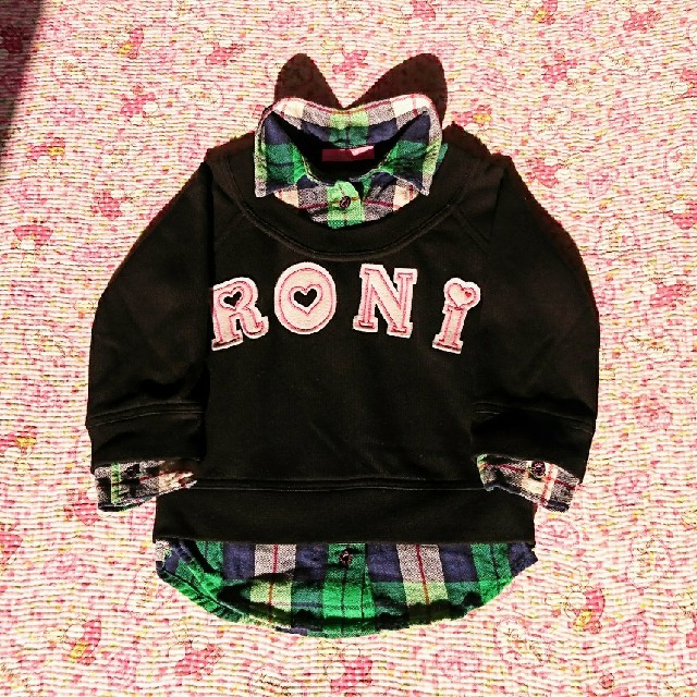 RONI(ロニィ)の美品 ♡ ロニ ♡ トレーナー ♡ SS キッズ/ベビー/マタニティのキッズ服女の子用(90cm~)(Tシャツ/カットソー)の商品写真