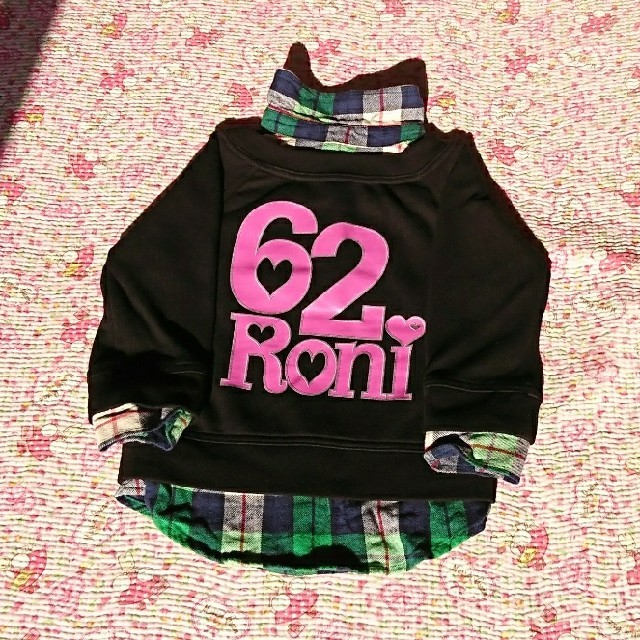 RONI(ロニィ)の美品 ♡ ロニ ♡ トレーナー ♡ SS キッズ/ベビー/マタニティのキッズ服女の子用(90cm~)(Tシャツ/カットソー)の商品写真