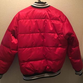 Supreme - Supreme Script Varsity Puffy Jacket S 赤の通販 by kawa's