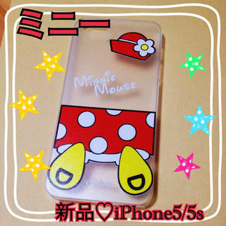 ディズニー(Disney)のiPhone5/5s ミニーちゃん(モバイルケース/カバー)