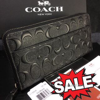 コーチ(COACH)の限定セール❣️新品コーチ長財布F74918グレイン エンボスドシグネチャー  (長財布)