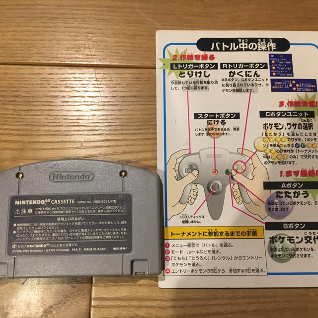 ポケモンスタジアム 64GBパック2ケ付 ニンテンドー64