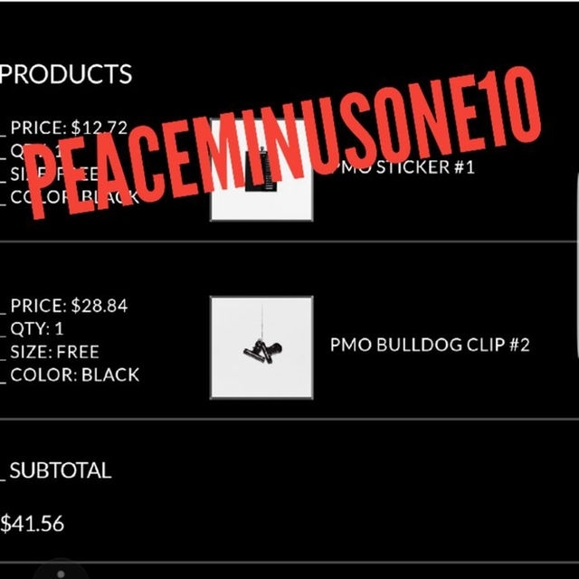 Balenciaga(バレンシアガ)の正規品PEACEMINUSONEクリップ黒公式サイト購入品新品未使用ジヨンPMO メンズのファッション小物(その他)の商品写真