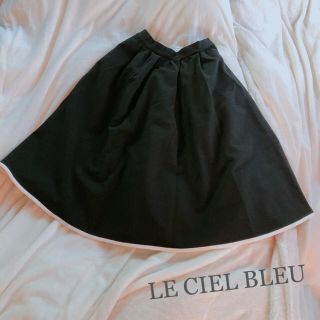 ルシェルブルー(LE CIEL BLEU)のLE CIEL BLEU♡バイカラーミモレ丈スカート(ひざ丈スカート)