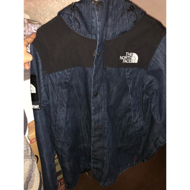 Supreme(シュプリーム)の最安値supreme×the north face denim jacket M メンズのジャケット/アウター(Gジャン/デニムジャケット)の商品写真