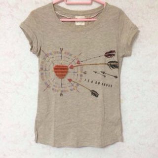 ザラ(ZARA)のZARA ロング丈 刺繍 Tシャツ(Tシャツ(半袖/袖なし))