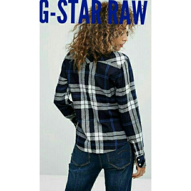 G-STAR RAW(ジースター)のG-STAR RAW ジースターロウ　チェックシャツ　ネイビー gstarraw レディースのトップス(シャツ/ブラウス(長袖/七分))の商品写真