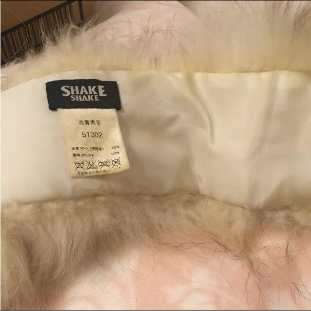 SHAKE SHAKE(シェイクシェイク)のシェイクシェイク ファーティペット レディースのファッション小物(マフラー/ショール)の商品写真