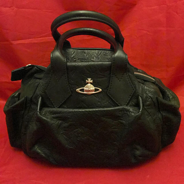 Vivienne Westwood☆ブラックレザーミニボストンバッグバッグ