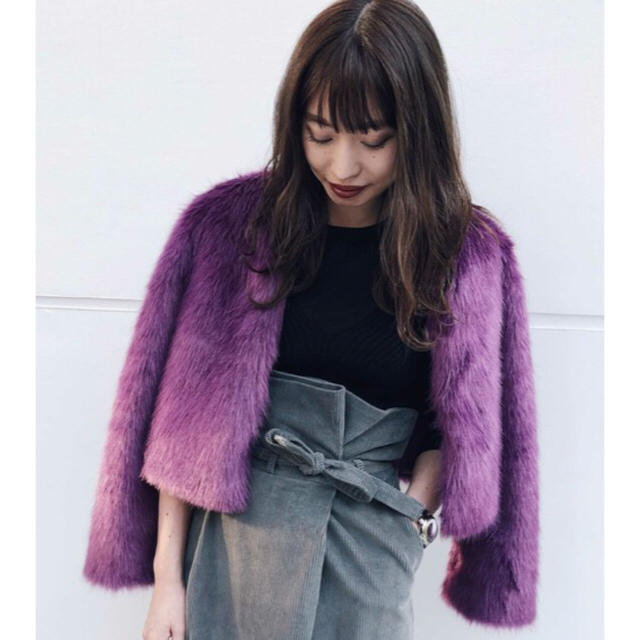 AMERI COLORFUL ECO FUR COAT