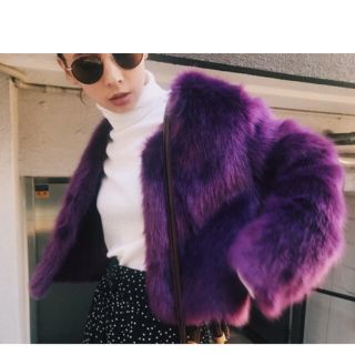 アメリヴィンテージ(Ameri VINTAGE)のAMERI 新品COLORFUL ECO FUR COAT(毛皮/ファーコート)