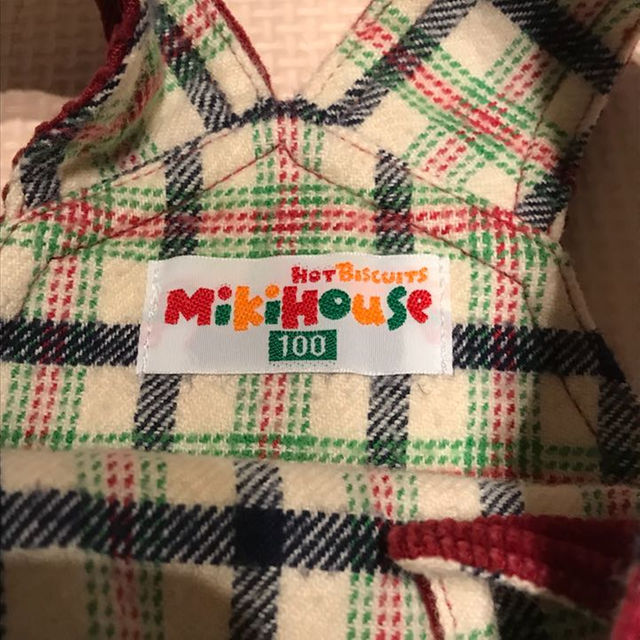 mikihouse(ミキハウス)のミキハウス☆ジャンパースカート  サイズ100 キッズ/ベビー/マタニティのキッズ服女の子用(90cm~)(スカート)の商品写真