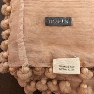 バーニーズニューヨーク(BARNEYS NEW YORK)の正規品 matta ストール ベージュ(ストール/パシュミナ)