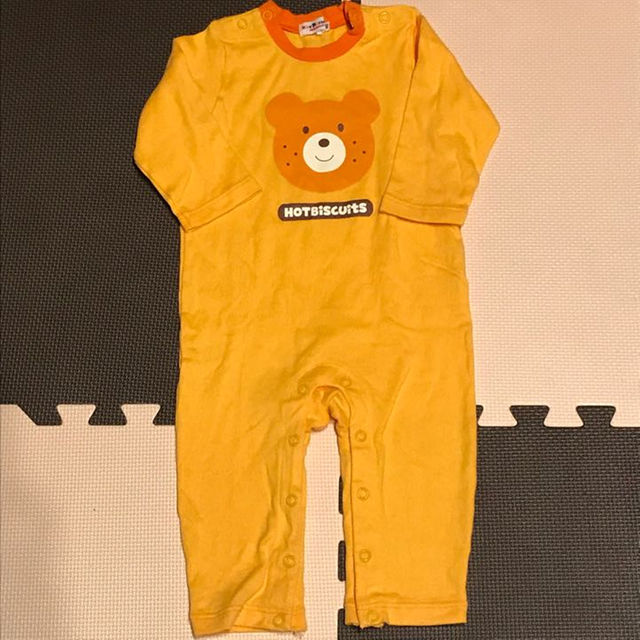 mikihouse(ミキハウス)のホットビスケッツ☆ロンパース サイズ80 キッズ/ベビー/マタニティのベビー服(~85cm)(カバーオール)の商品写真