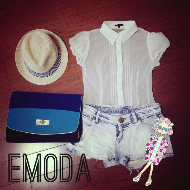 EMODA(エモダ)のEMODA パフスリーブシャツ レディースのトップス(シャツ/ブラウス(半袖/袖なし))の商品写真