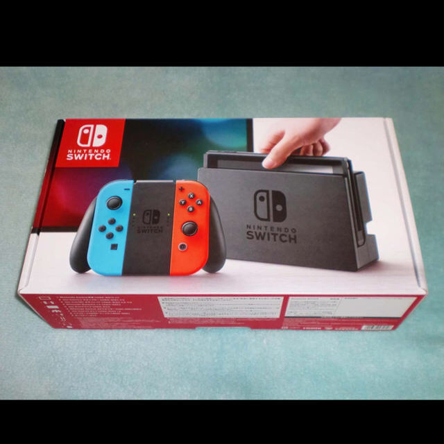 Nintendo Switch - おまけ付き 未開封新品 任天堂スイッチネオンカラー ブルー レッドの通販 by ビシャス's shop