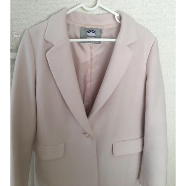 Rirandture(リランドチュール)のお取り置き商品リランドチュール  ピンクチェスターコート レディースのジャケット/アウター(チェスターコート)の商品写真