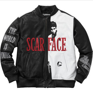 シュプリーム(Supreme)のsupreme Scarface Leather Jacket 黒 S (レザージャケット)