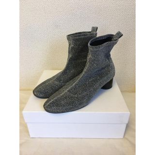 ザラ(ZARA)のZARA ザラ シルバーラメストレッチブーツ サイズ38(ブーツ)