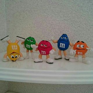 M&M's フィギュア５体セット(キャラクターグッズ)