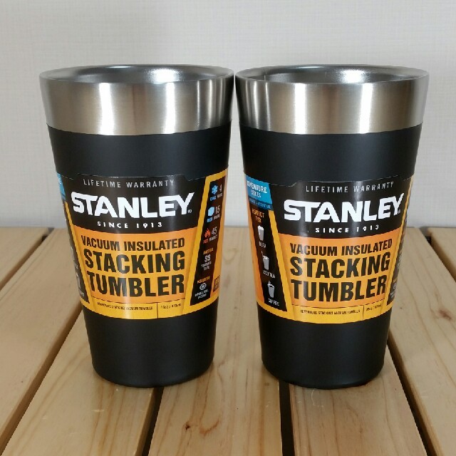 Stanley - 新品 未使用 スタンレー スタッキング真空パイント マットブラック タンブラーの通販 by 誉れ屋｜スタンレーならラクマ