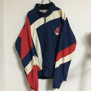 リーボック(Reebok)の90s INDIANS【インディアンズ】ナイロンジャケット！ビンテージ！(ナイロンジャケット)